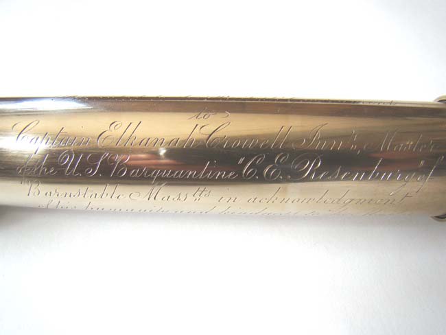 A RARE and HISTORIC Telescope Presented by the British Government To Cape Cod Sea Captain Elkanah Crowell on Oct. 29, 1865 — image 4
